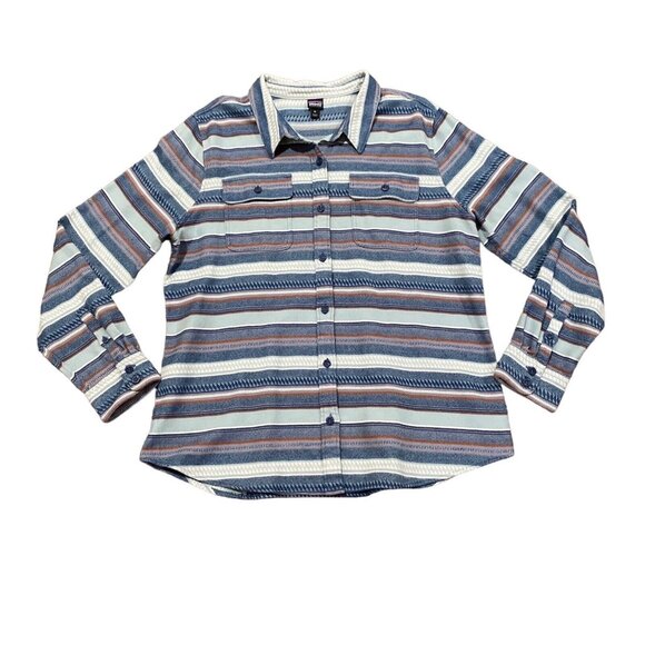 Patagonia Other - Patagonia Shirt Long Sleeve Flannel Blue Southwest Stripe Button Up Mens Size XL